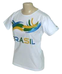 Camisetas Gola Careca em sublimação, serigrafia e bordado